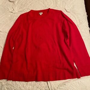 J. Crew Bold Pink Crew Neck Sweater
